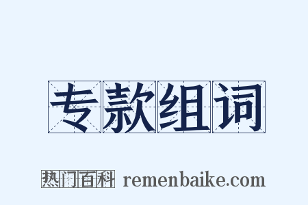 专款组词是什么意思的图片